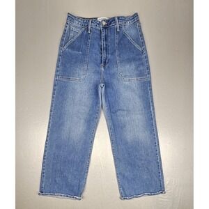 Just Black Denim Relaxed Fit Jeans Womens 31x26 Blue Straight Leg Denim